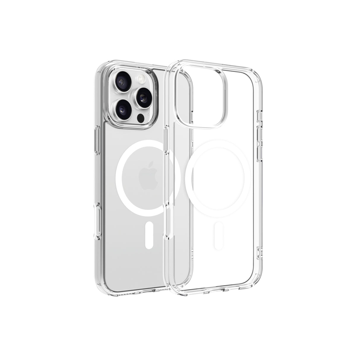 Husa de protectie Dviced cu Magsafe pentru iPhone 16 Pro Max, Alb Transparent - iSTYLE RO