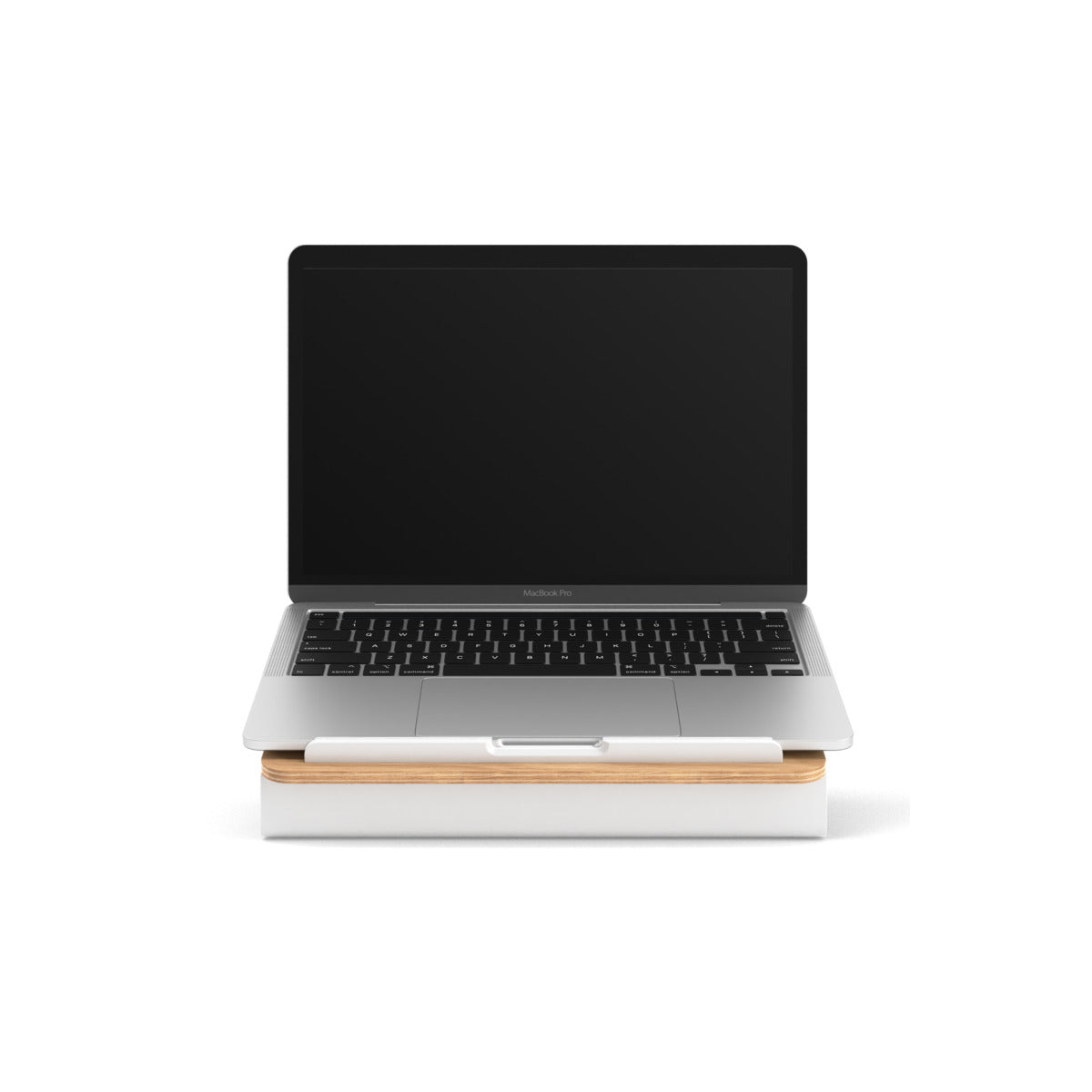 Suport Woodcessories pentru laptop Oat/White - iSTYLE RO
