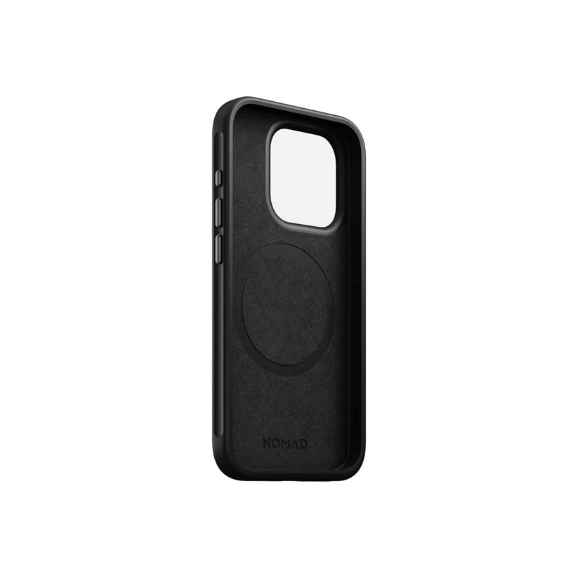 Husa de protectie Nomad Modern pentru iPhone 15 Pro, Piele, Negru - iSTYLE RO
