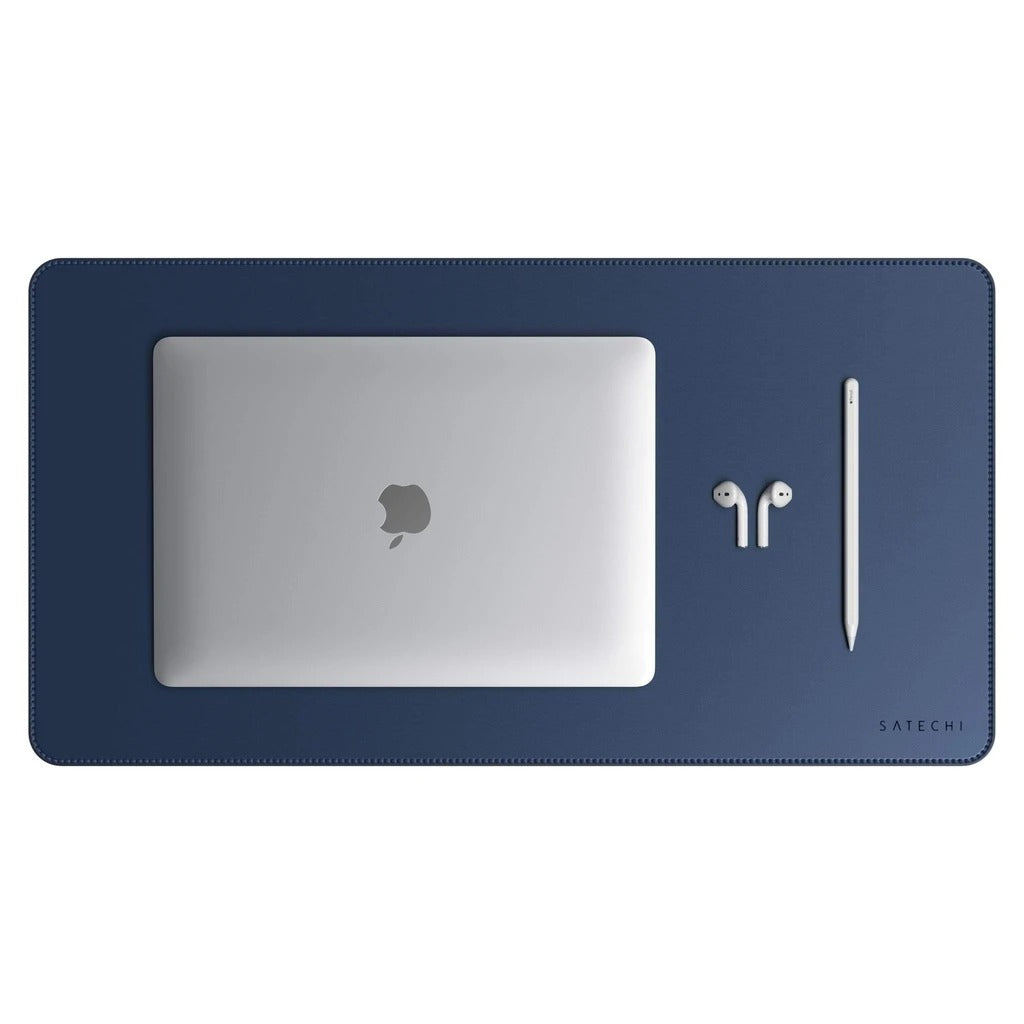 Mousepad Satechi DeskMate, Piele ecologica, Albastru - iSTYLE RO