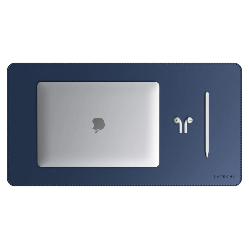 Mousepad Satechi DeskMate, Piele ecologica, Albastru - iSTYLE RO