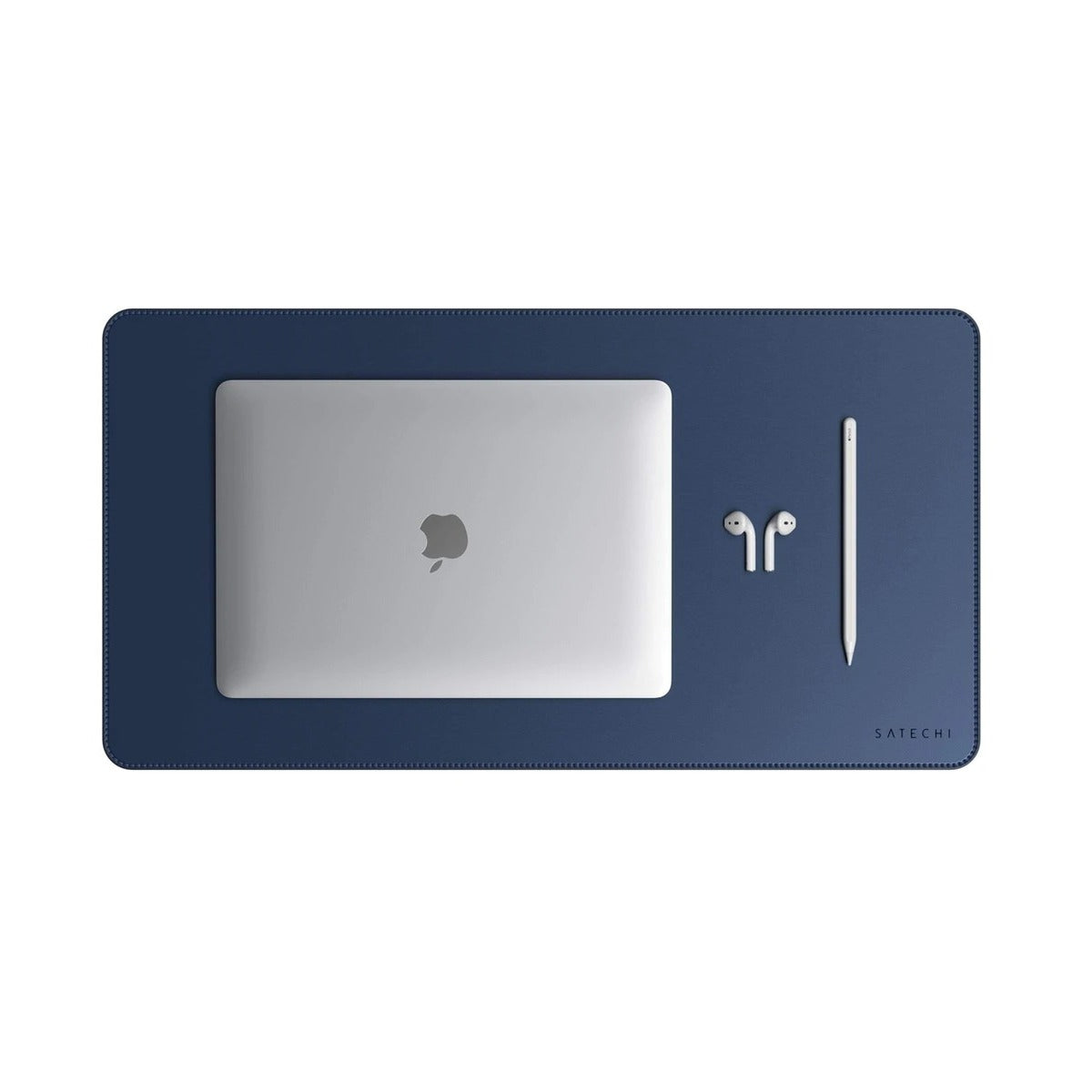 Mousepad Satechi DeskMate, Piele ecologica, Albastru - iSTYLE RO