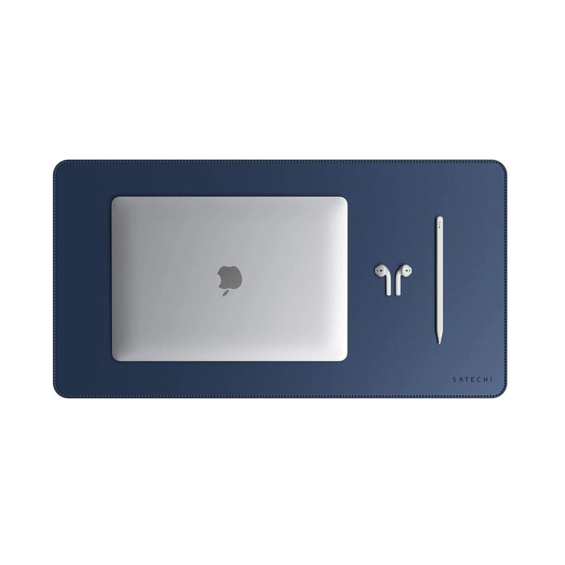 Mousepad Satechi DeskMate, Piele ecologica, Albastru - iSTYLE RO