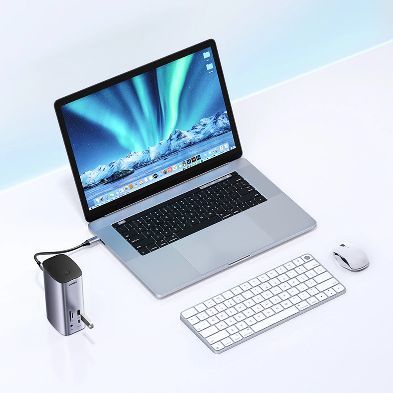 Hub UGREEN Revodok Pro 312, 12-in-1, USB-C, 8K, Gri