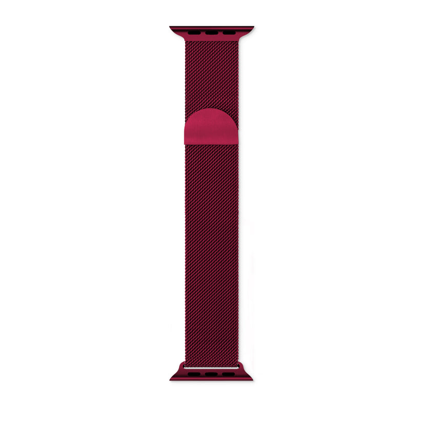 Curea Epico pentru Apple Watch 42/44/45mm Milanese Rosu - iSTYLE RO