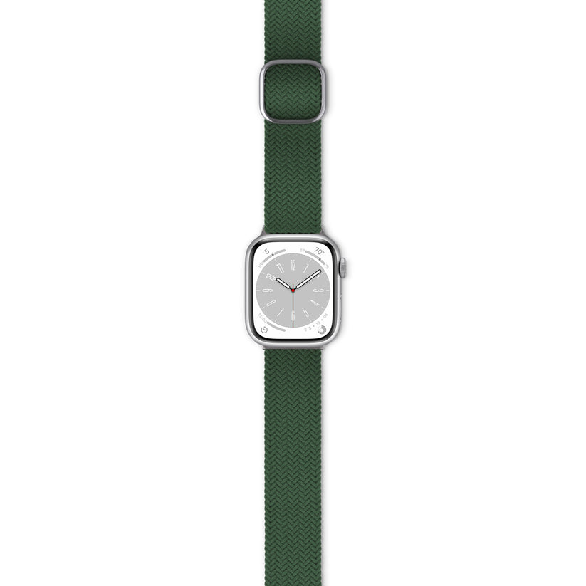 Curea Epico Strap Braided pentru Apple Watch 38/40/41mm, Verde - iSTYLE RO