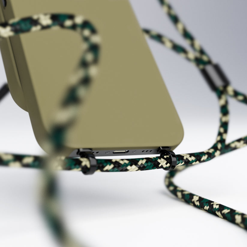 Husa de protectie Epico cu snur pentru iPhone 14, Silicon, Verde - iSTYLE RO