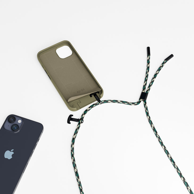 Husa de protectie Epico cu snur pentru iPhone 14 Plus, Silicon, Verde - iSTYLE RO