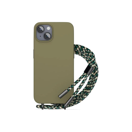 Husa de protectie Epico cu snur pentru iPhone 14 Plus, Silicon, Verde - iSTYLE RO