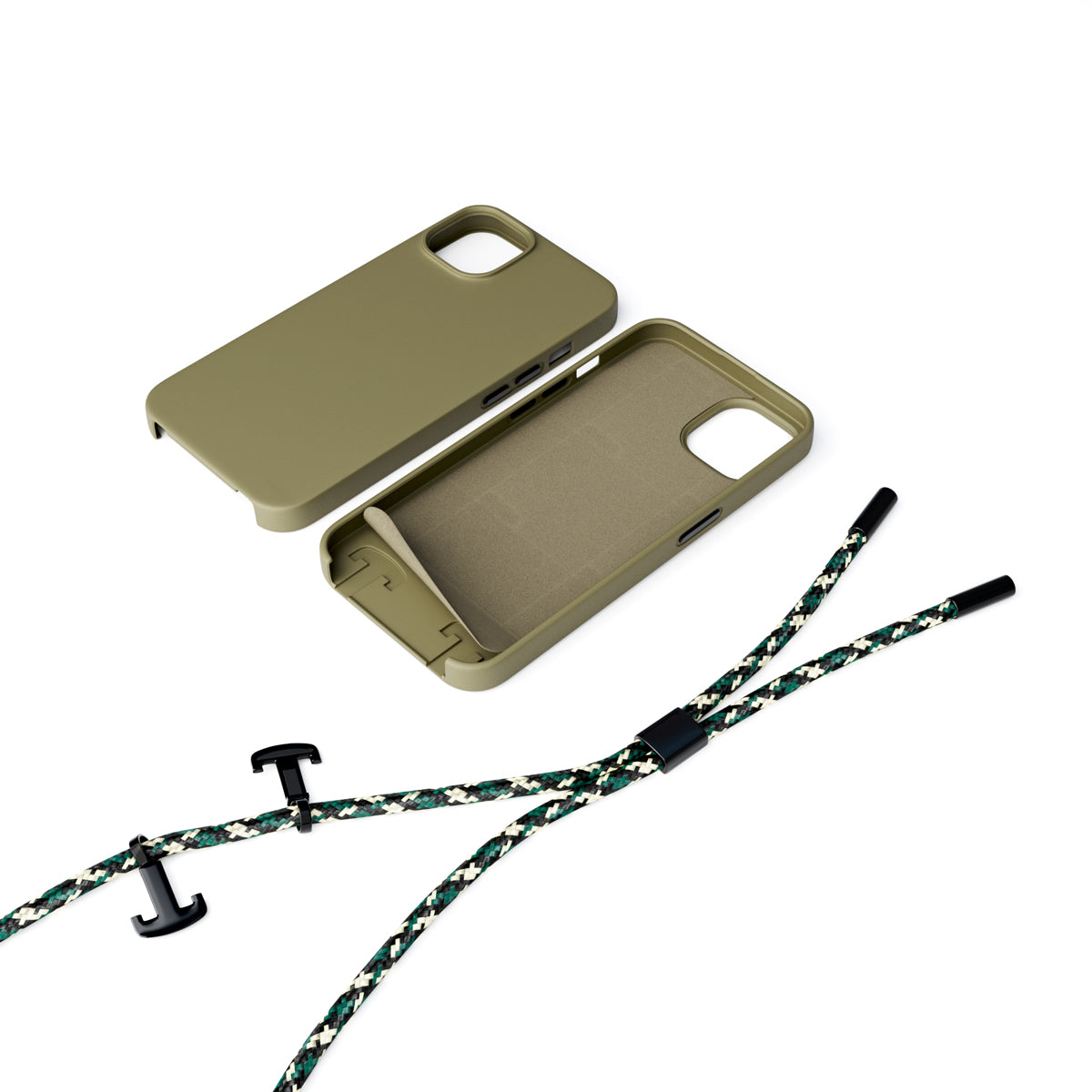 Husa de protectie Epico cu snur pentru iPhone 14, Silicon, Verde - iSTYLE RO