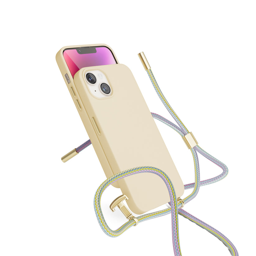 Husa de protectie Epico cu snur pentru iPhone 14 Plus, Silicon, Roz - iSTYLE RO