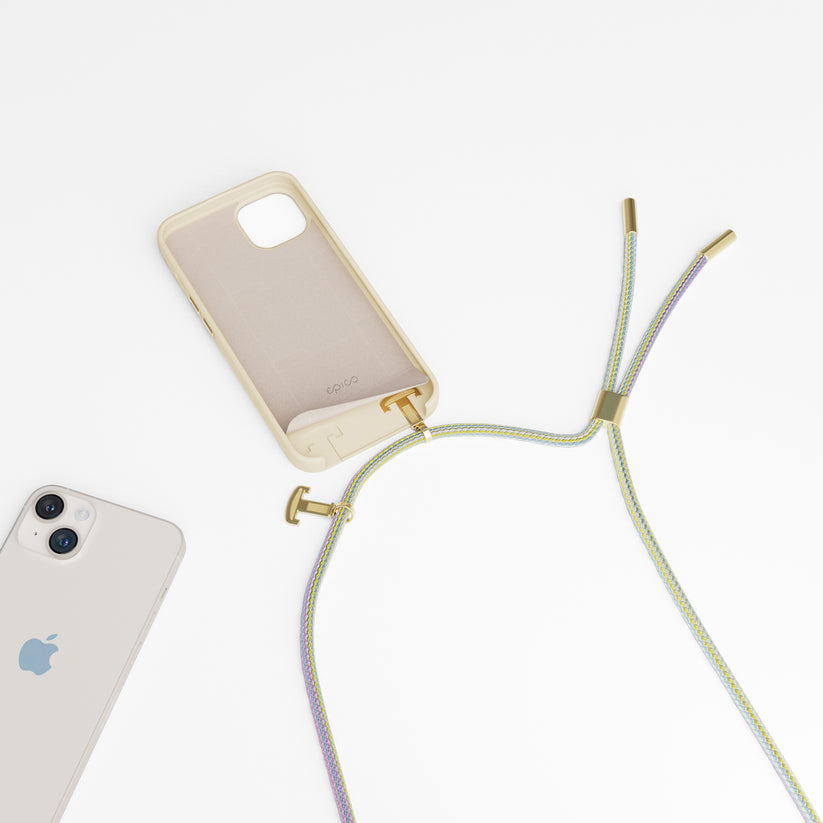 Husa de protectie Epico cu snur pentru iPhone 14, Silicon, Roz - iSTYLE RO
