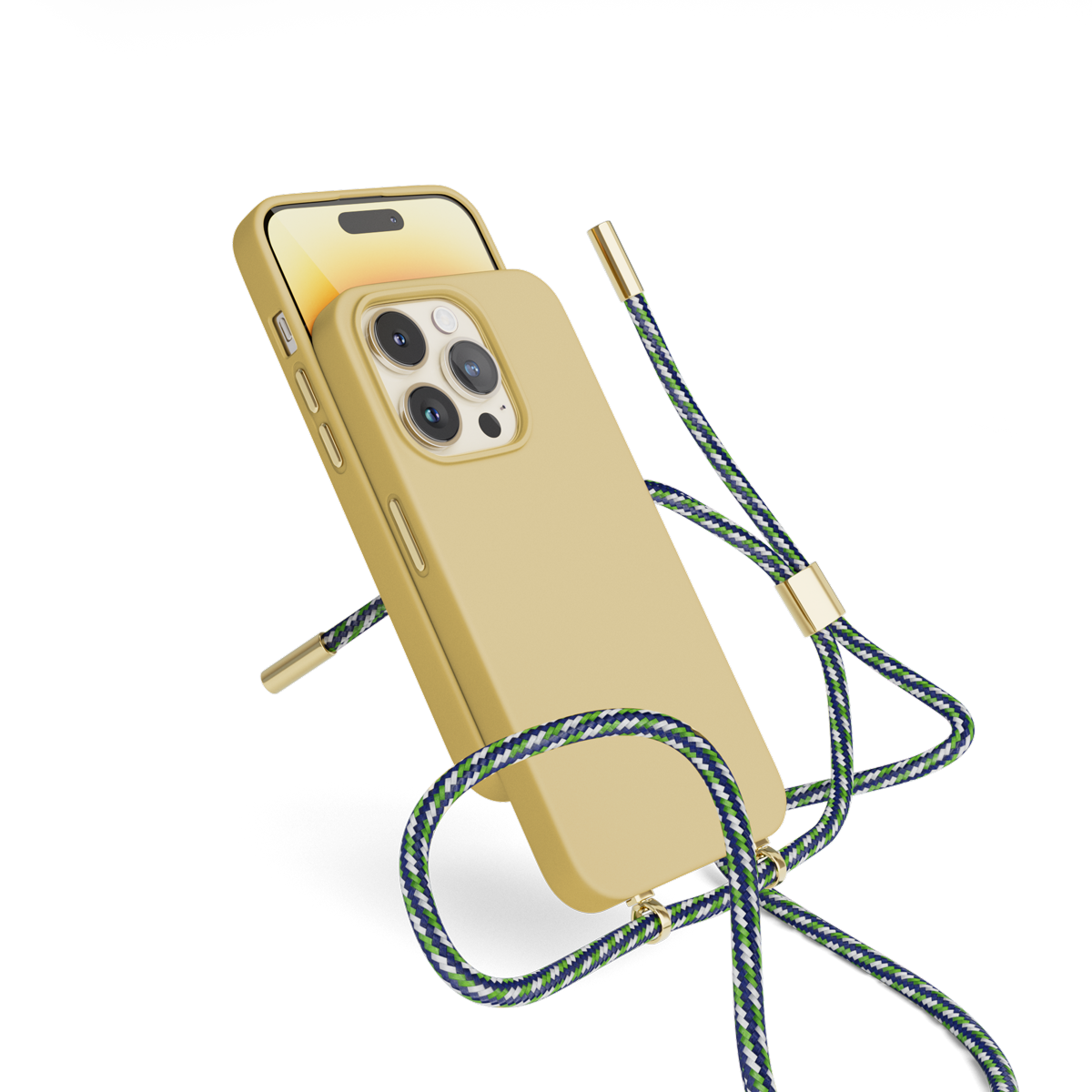Husa de protectie Epico cu snur pentru iPhone 14 Pro Max, Silicon, Sand - iSTYLE RO