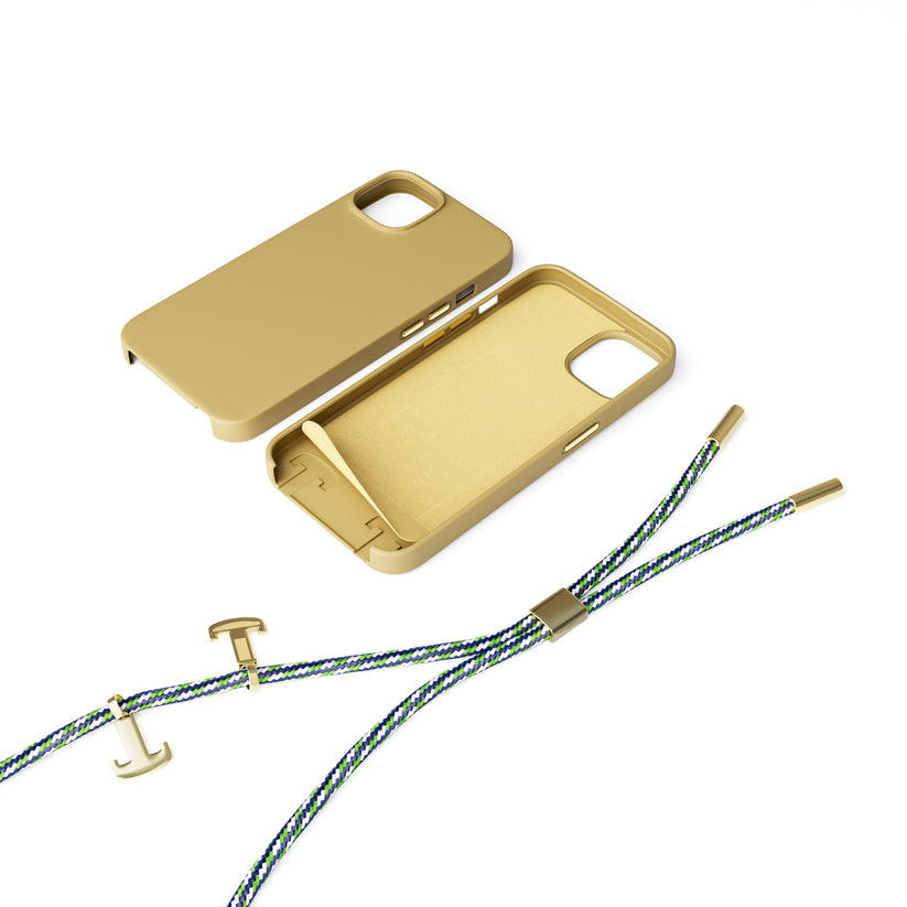 Husa de protectie Epico cu snur pentru iPhone 14, Silicon, Sand - iSTYLE RO