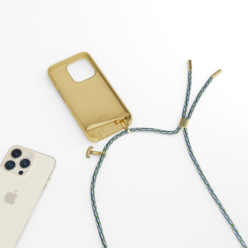 Husa de protectie Epico cu snur pentru iPhone 14 Pro Max, Silicon, Sand - iSTYLE RO
