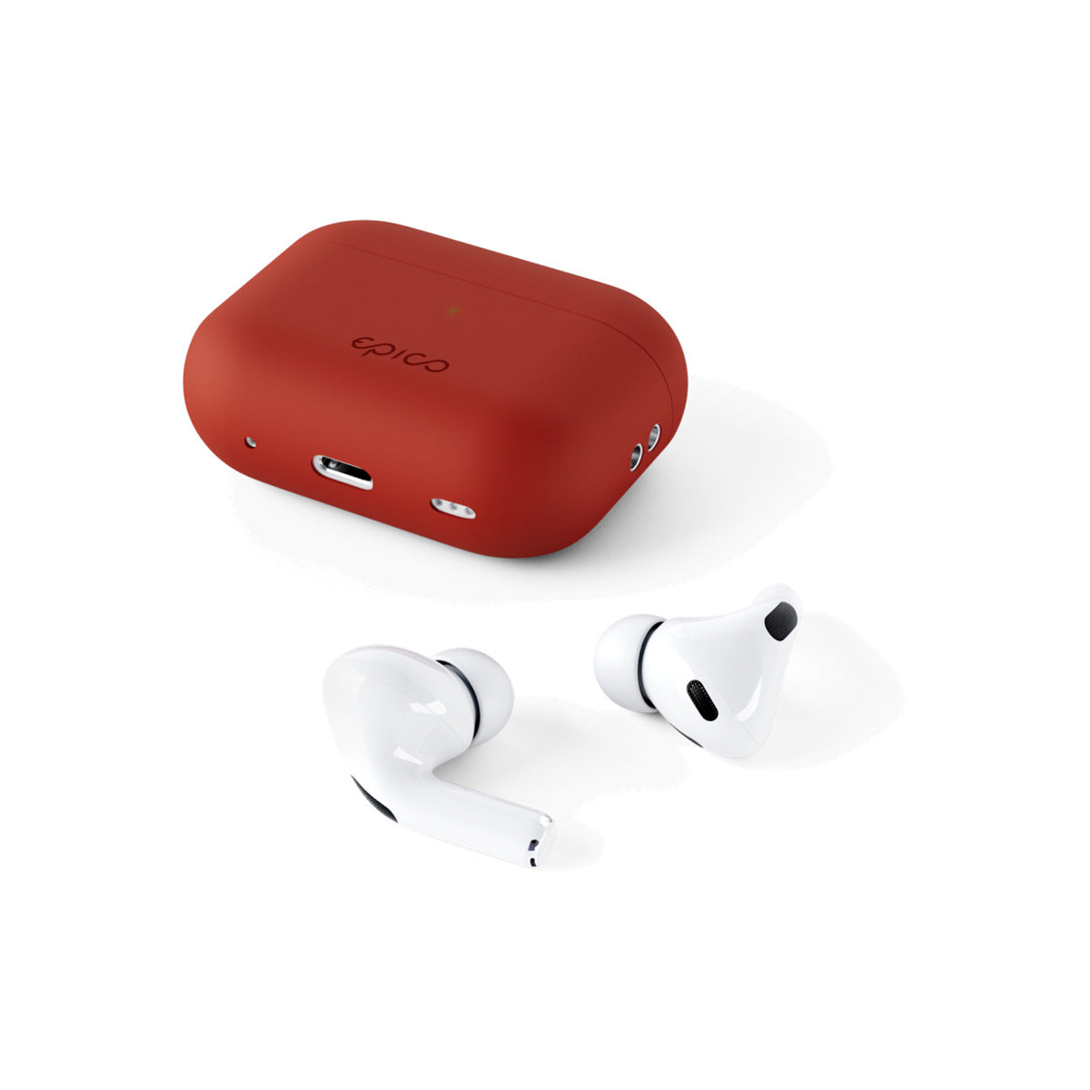 Husa de protectie Epico pentru AirPods Pro 2, Silicon, Rosu - iSTYLE RO