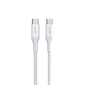 Cablu de date EPICO USB-C la USB-C, Textil, 1.2m, Alb - iSTYLE RO