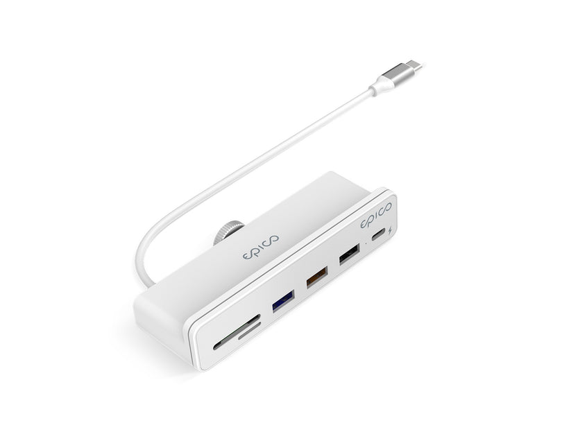 Adaptor Hub Epico USB-C 7in1, Alb - iSTYLE RO