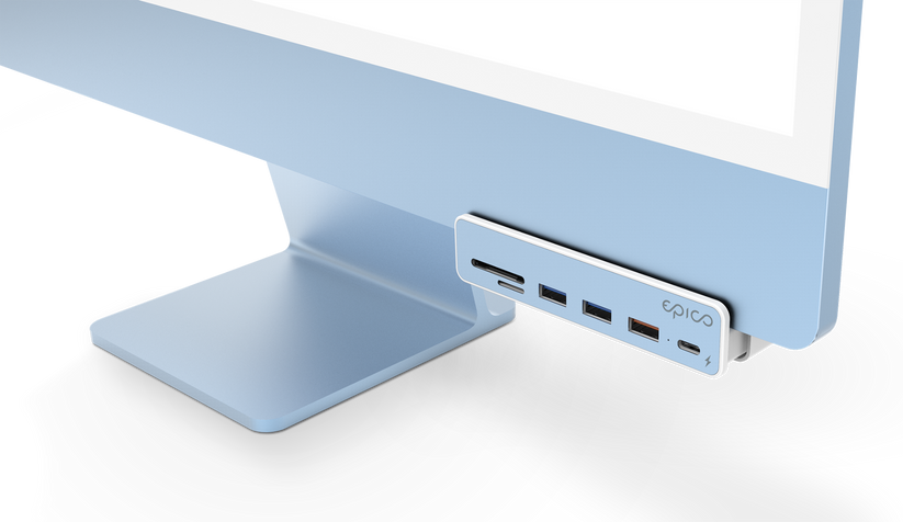Adaptor Hub Epico USB-C 7in1, Alb - iSTYLE RO