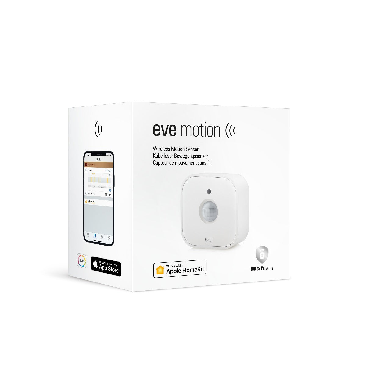Senzor de miscare Eve Motion Wireless Sensor - IPX3 water resistance - Tread compatible - iSTYLE RO