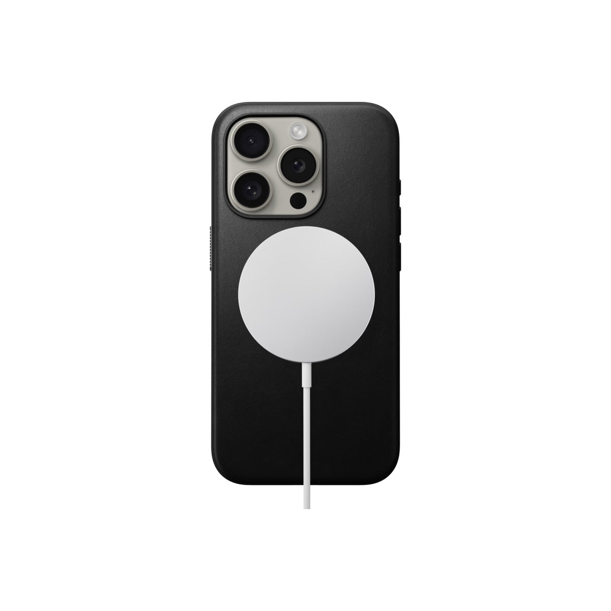Husa de protectie Nomad Modern pentru iPhone 15 Pro, Piele, Negru - iSTYLE RO