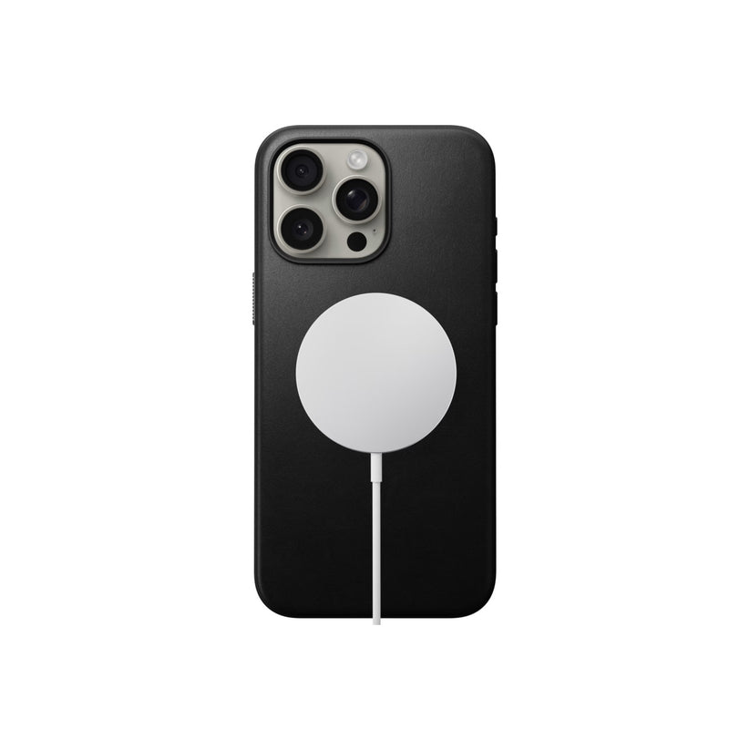 Husa de protectie Nomad Modern pentru iPhone 15 Pro Max, Piele, Negru - iSTYLE RO