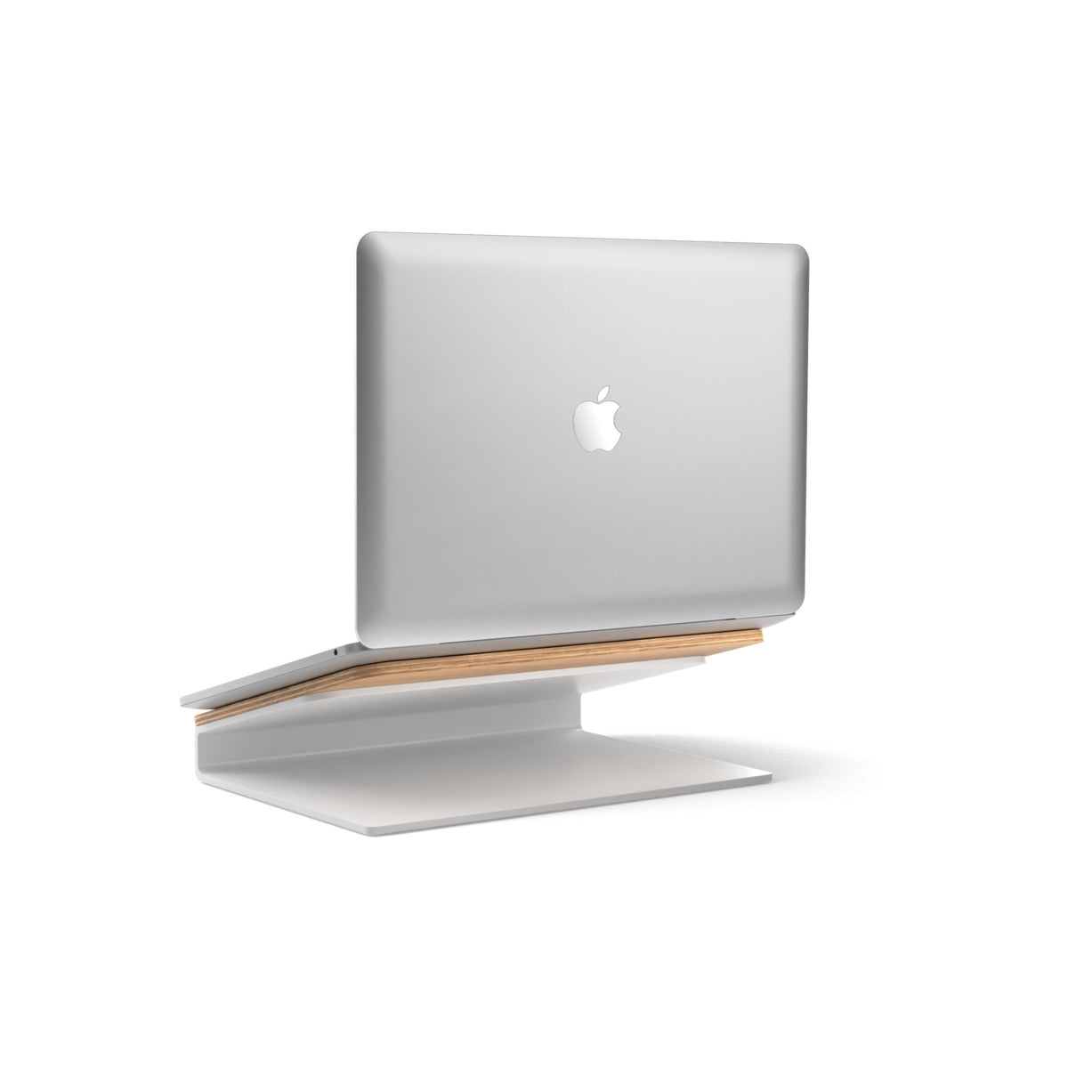 Suport Woodcessories pentru laptop Oat/White - iSTYLE RO