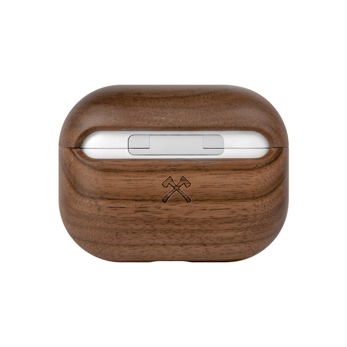 Husa de protectie Woodcessories AirCase Wood pentru AirPods Pro - Walnut Wood - iSTYLE RO
