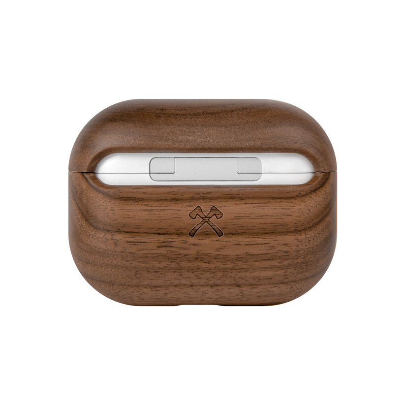 Husa de protectie Woodcessories AirCase Wood pentru AirPods Pro - Walnut Wood - iSTYLE RO