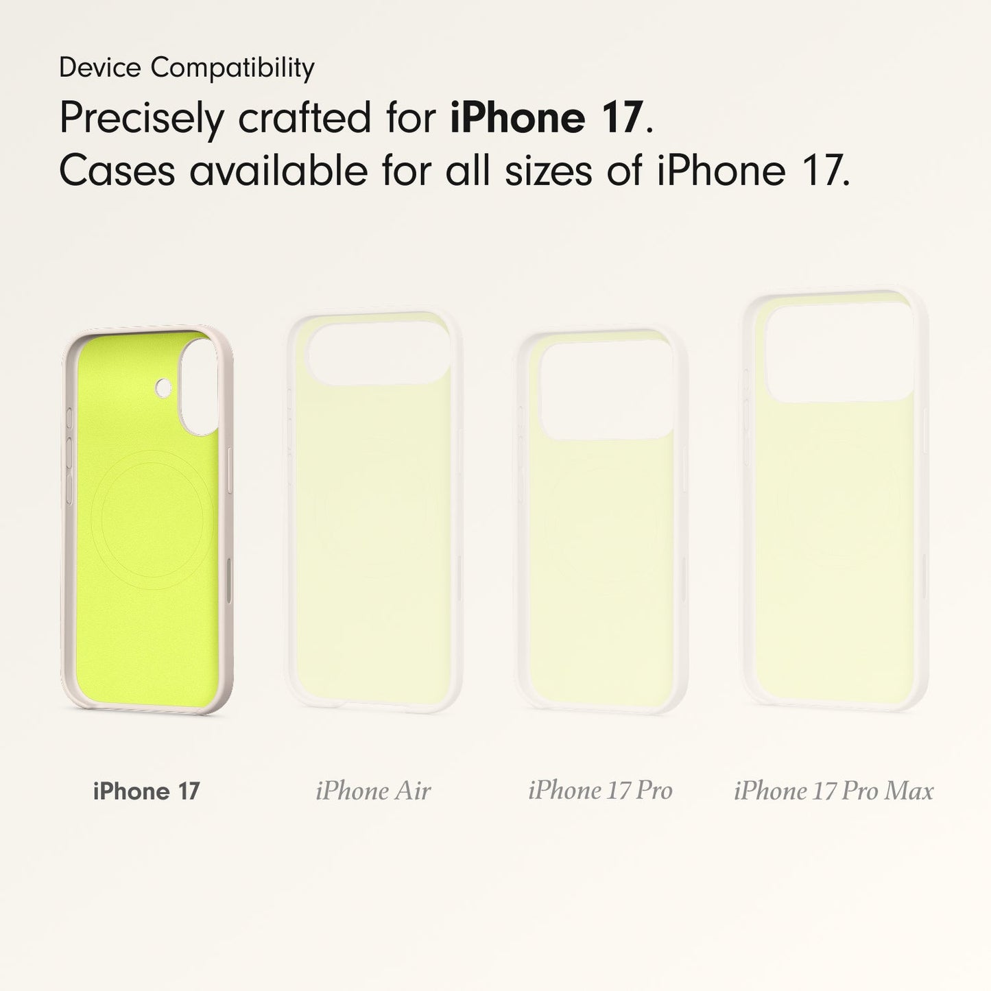 Husa de protectie Apple Beats cu MagSafe pentru iPhone 17, Lime Stone - iSTYLE RO