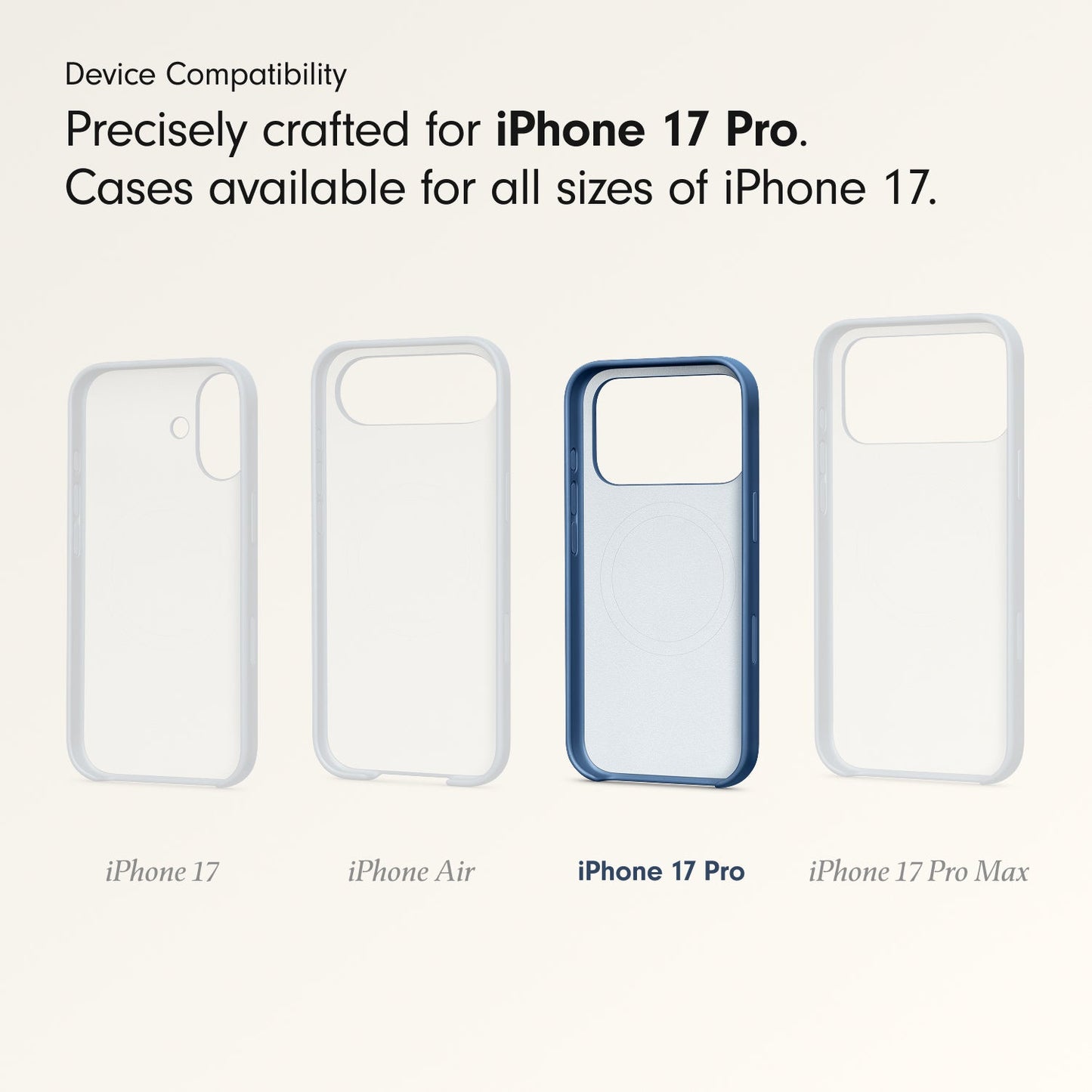 Husa de protectie Apple Beats cu MagSafe pentru iPhone 17 Pro, Bedrock Blue