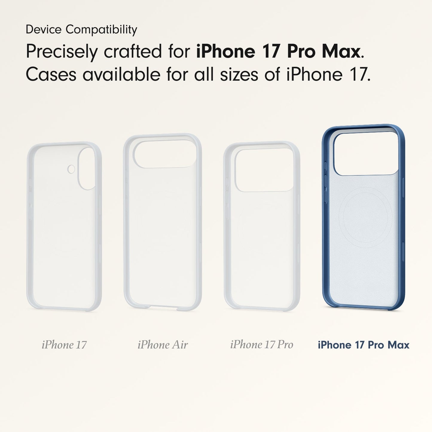 Husa de protectie Apple Beats cu MagSafe pentru iPhone 17 Pro Max, Bedrock Blue - iSTYLE RO