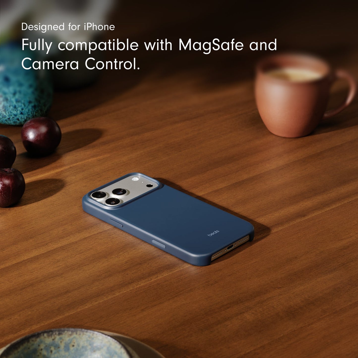 Husa de protectie Apple Beats cu MagSafe pentru iPhone 17 Pro Max, Bedrock Blue