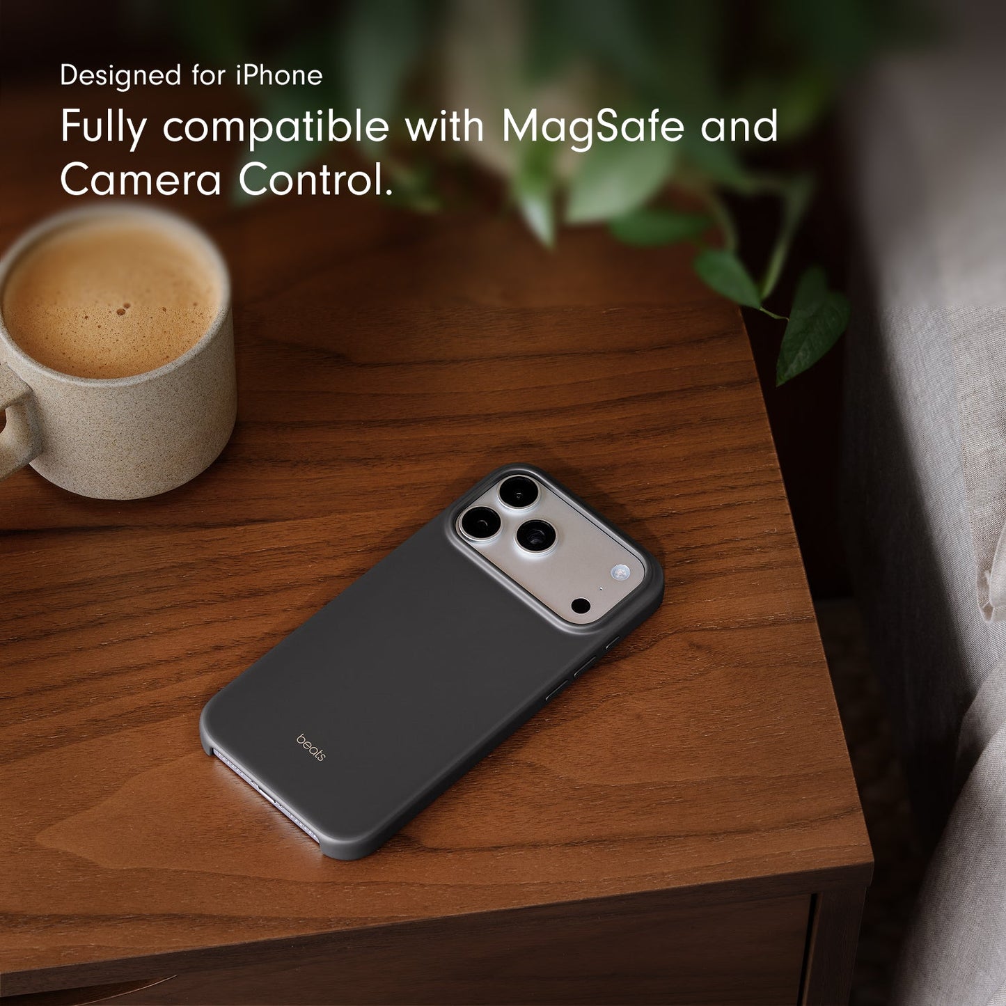 Husa de protectie Apple Beats cu MagSafe pentru iPhone 17 Pro Max, Granite Gray