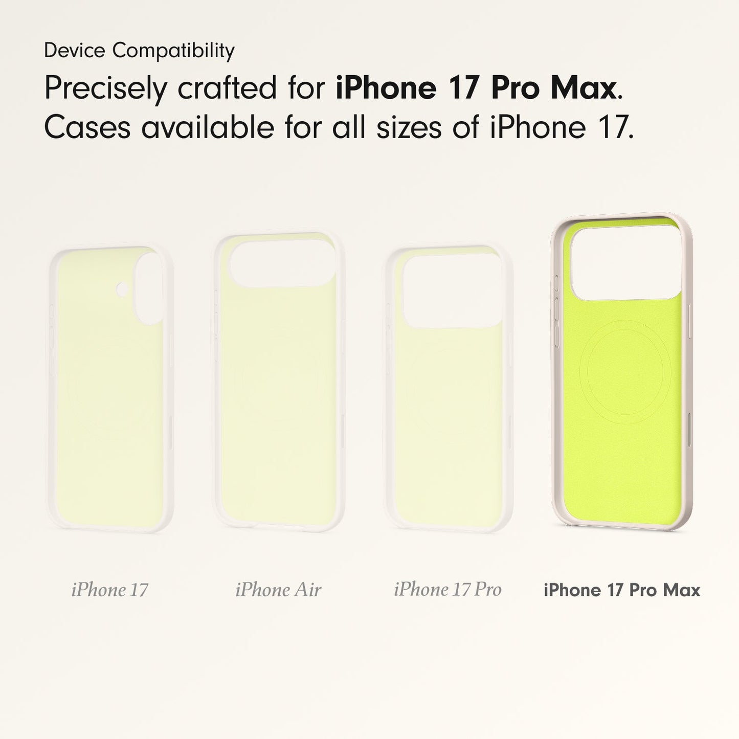 Husa de protectie Apple Beats cu MagSafe pentru iPhone 17 Pro Max, Lime Stone