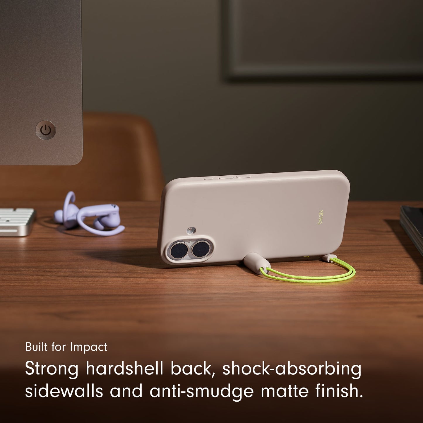 Husa de protectie Apple Beats pentru iPhone 17 cu suport, MagSafe și control al camerei, Lime Stone - iSTYLE RO