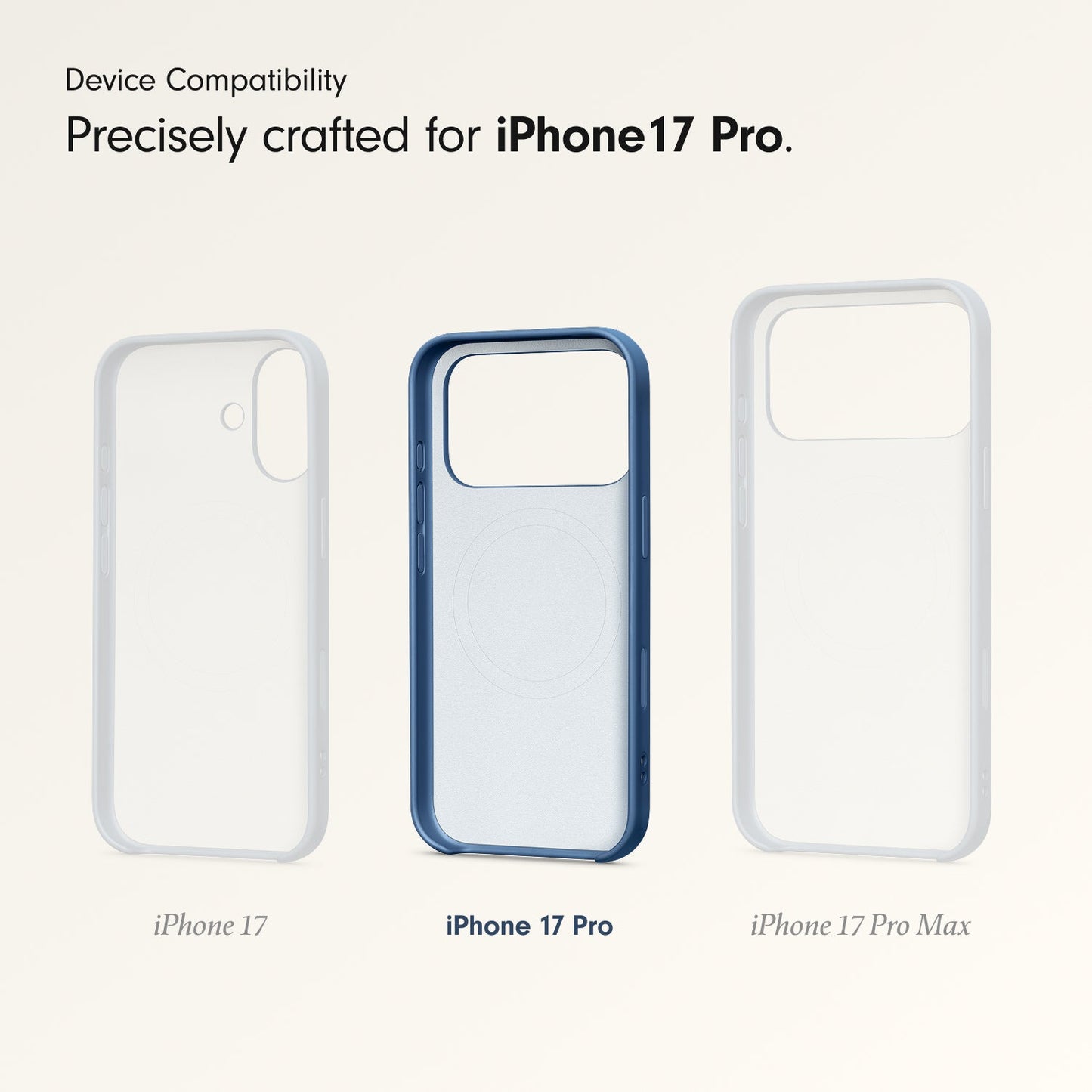 Husa de protectie Apple Beats pentru iPhone 17 Pro cu suport, MagSafe și control al camerei, Bedrock Blue