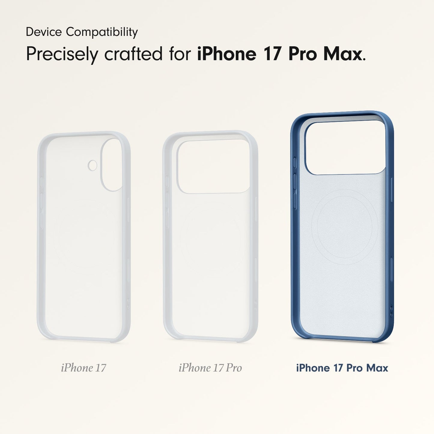 Husa de protectie Apple Beats pentru iPhone 17 Pro Max cu suport, MagSafe și control al camerei, Bedrock Blue