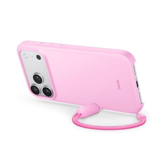 Husa de protectie Apple Beats pentru iPhone 17 Pro Max cu suport, MagSafe și control al camerei, Pebble Pink - iSTYLE RO