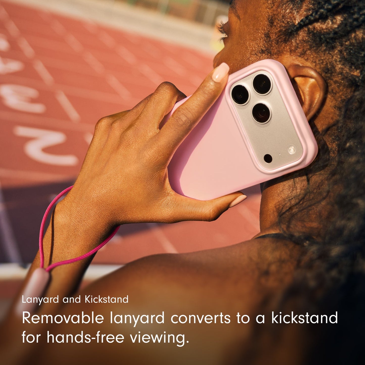 Husa de protectie Apple Beats pentru iPhone 17 Pro Max cu suport, MagSafe și control al camerei, Pebble Pink - iSTYLE RO