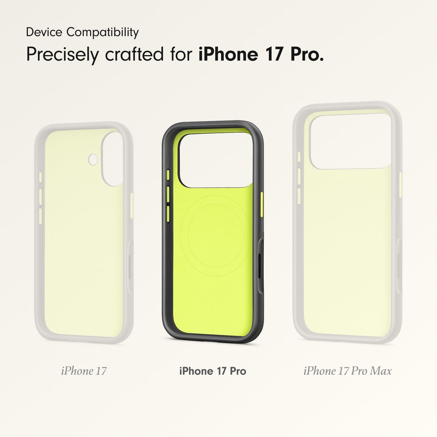 Husa de protectie Apple Beats Rugged pentru iPhone 17 Pro cu MagSafe și control al camerei, Everest Black