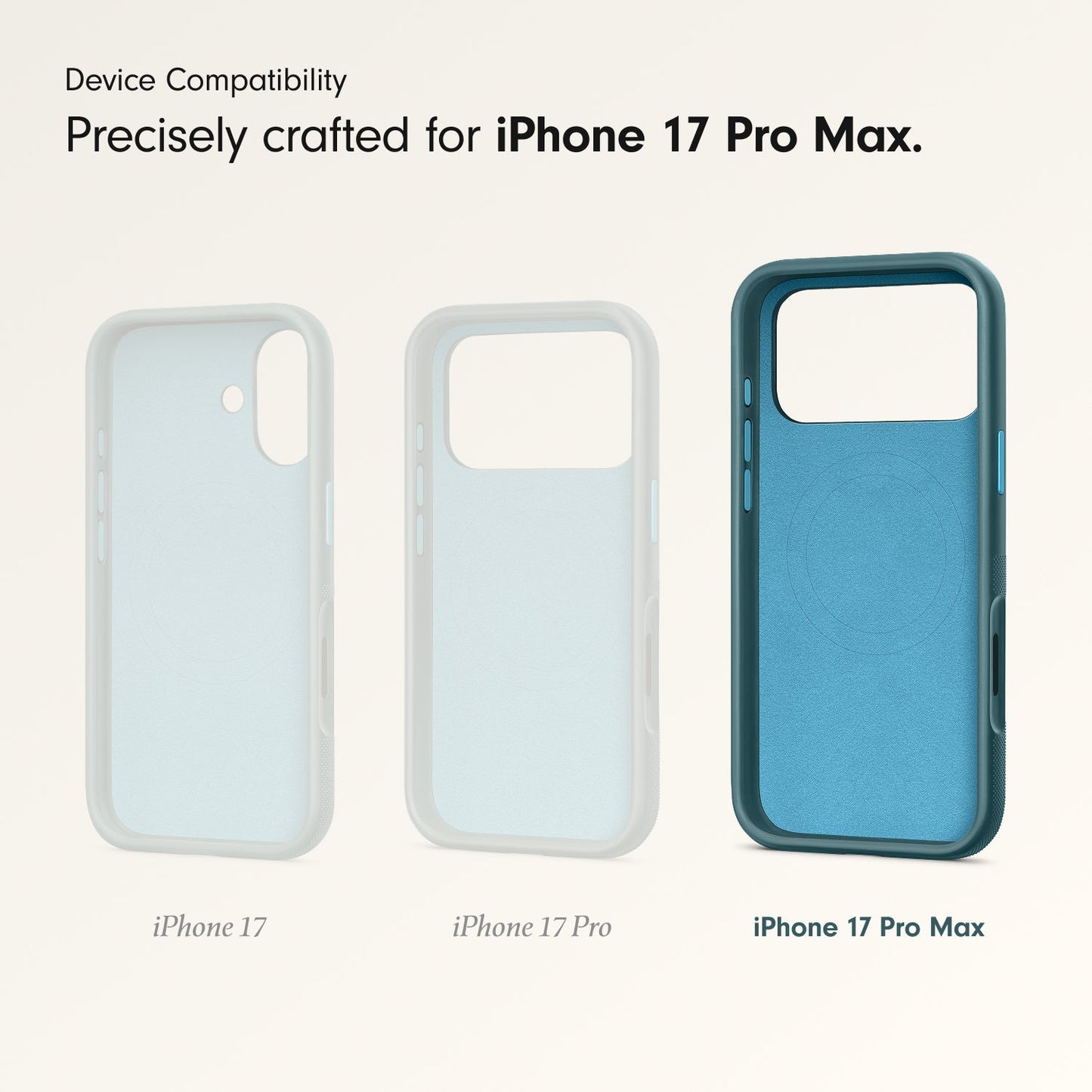 Husa de protectie Apple Beats Rugged pentru iPhone 17 Pro Max cu MagSafe și control al camerei, Rocky Blue