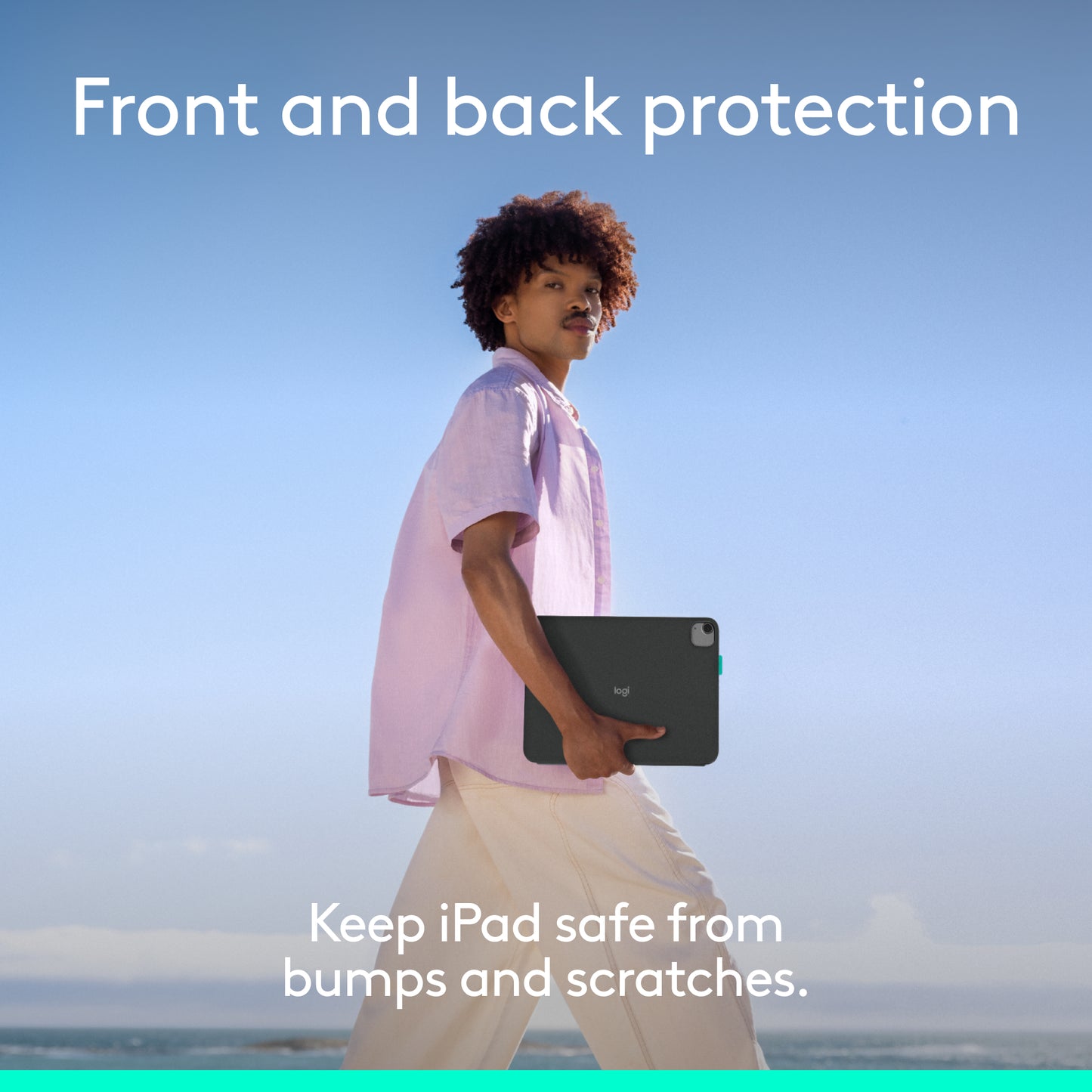 Husa cu tastatura Logitech Flip Folio pentru iPad Pro & Air 11", Grafit