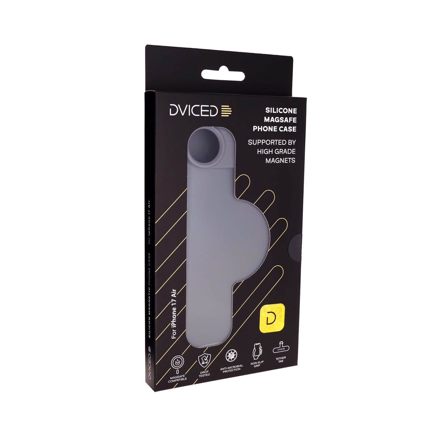 Husă de protectie DVICED din silicon pentru iPhone Air, Gri