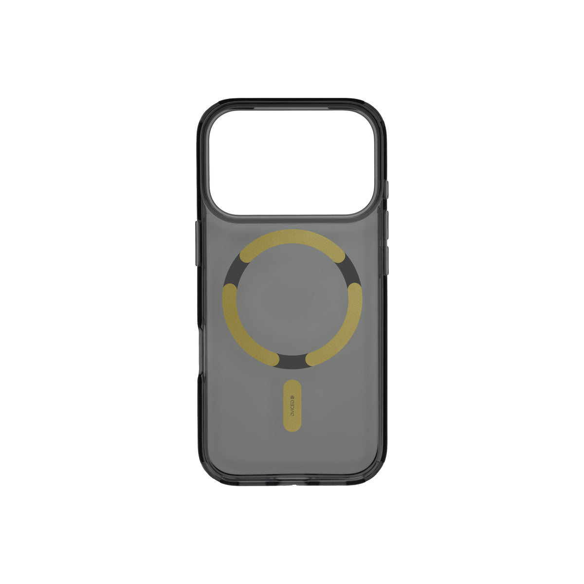 Husă de protectie DVICED din silicon pentru iPhone 17 Pro, MagSafe, Fumuriu-Auriu