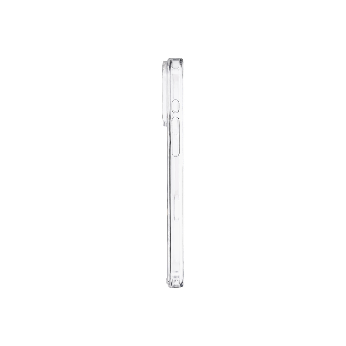 Husă de protectie DVICED din silicon pentru iPhone 17 Pro Max, MagSafe, Transparent-neagră