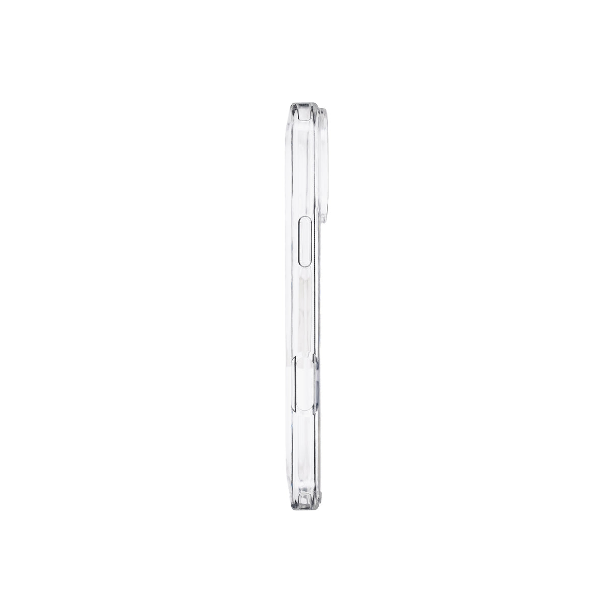 Husă de protectie DVICED din silicon pentru iPhone 17 Pro Max, MagSafe, Transparent-neagră