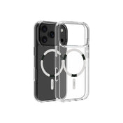 Husă de protectie DVICED din silicon pentru iPhone 17 Pro, MagSafe, Transparent-Albă