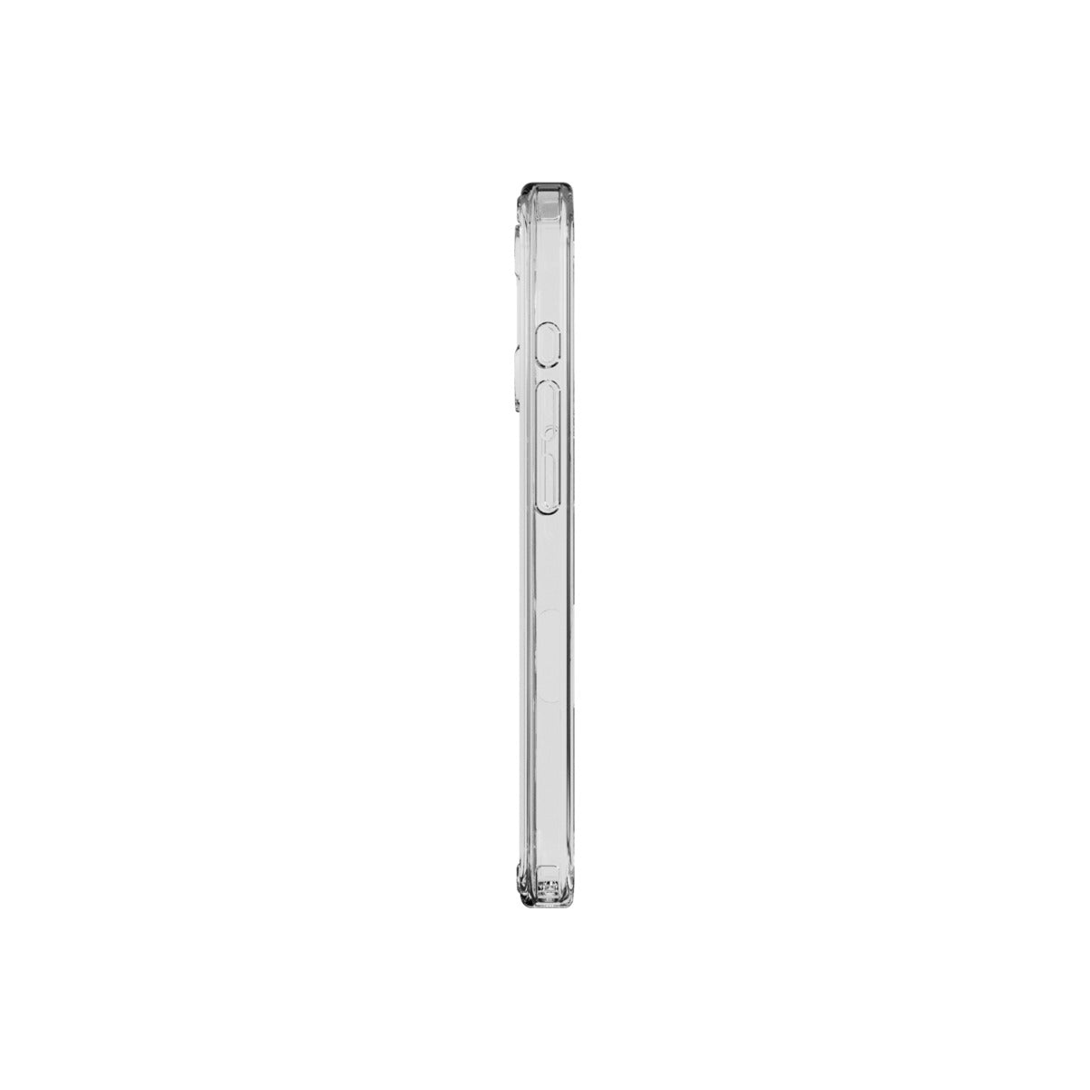 Husă de protectie DVICED din silicon pentru iPhone 17, MagSafe, Transparent-neagră