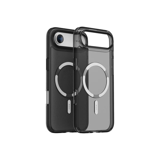 Husă de protectie DVICED din silicon pentru iPhone Air, MagSafe, Fumuriu-Argintiu